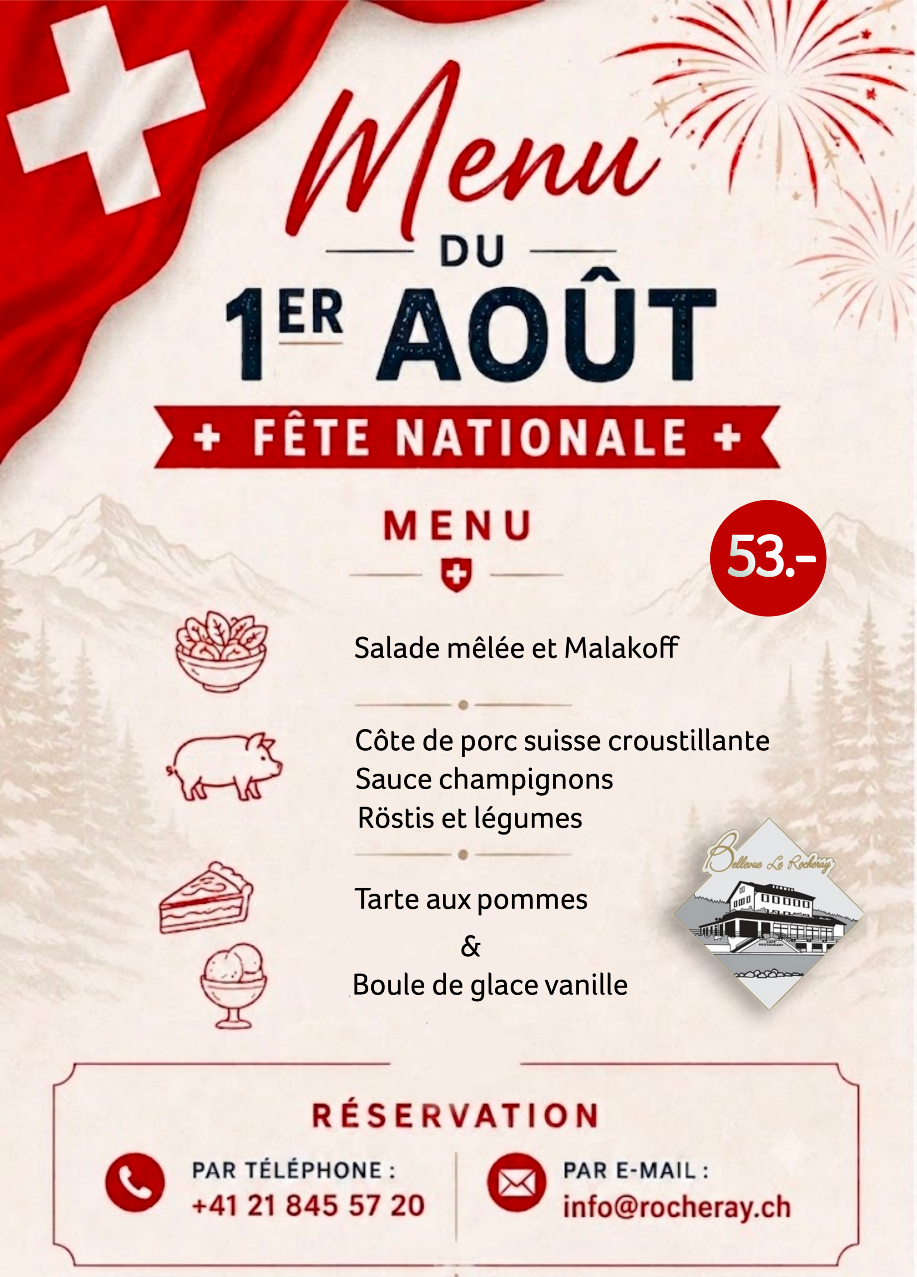 Menu du 1er Août